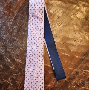 TOMMY HILFIGER Tie Pink Blue Pattern Paisley 100% Silk Classic Elegant